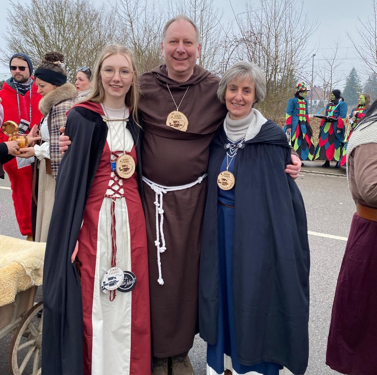 Beim Faschingsumzug in Höchstädt waren wir als bunte Truppe dabei